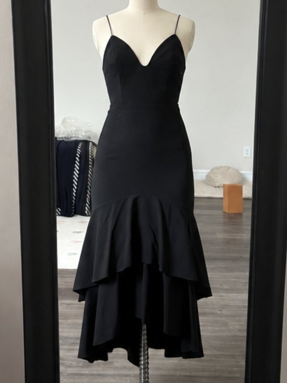 Alice & Olivia - Black Sleeveless Midi Gown - Size 0